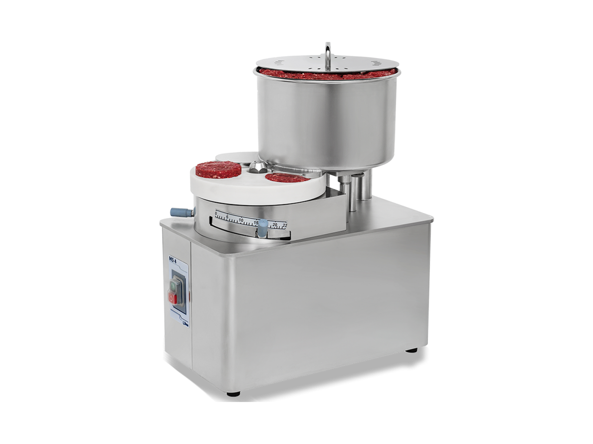 Automatyczna formierka hamburgerów i pulpetów MS/4 INOX — NILMA